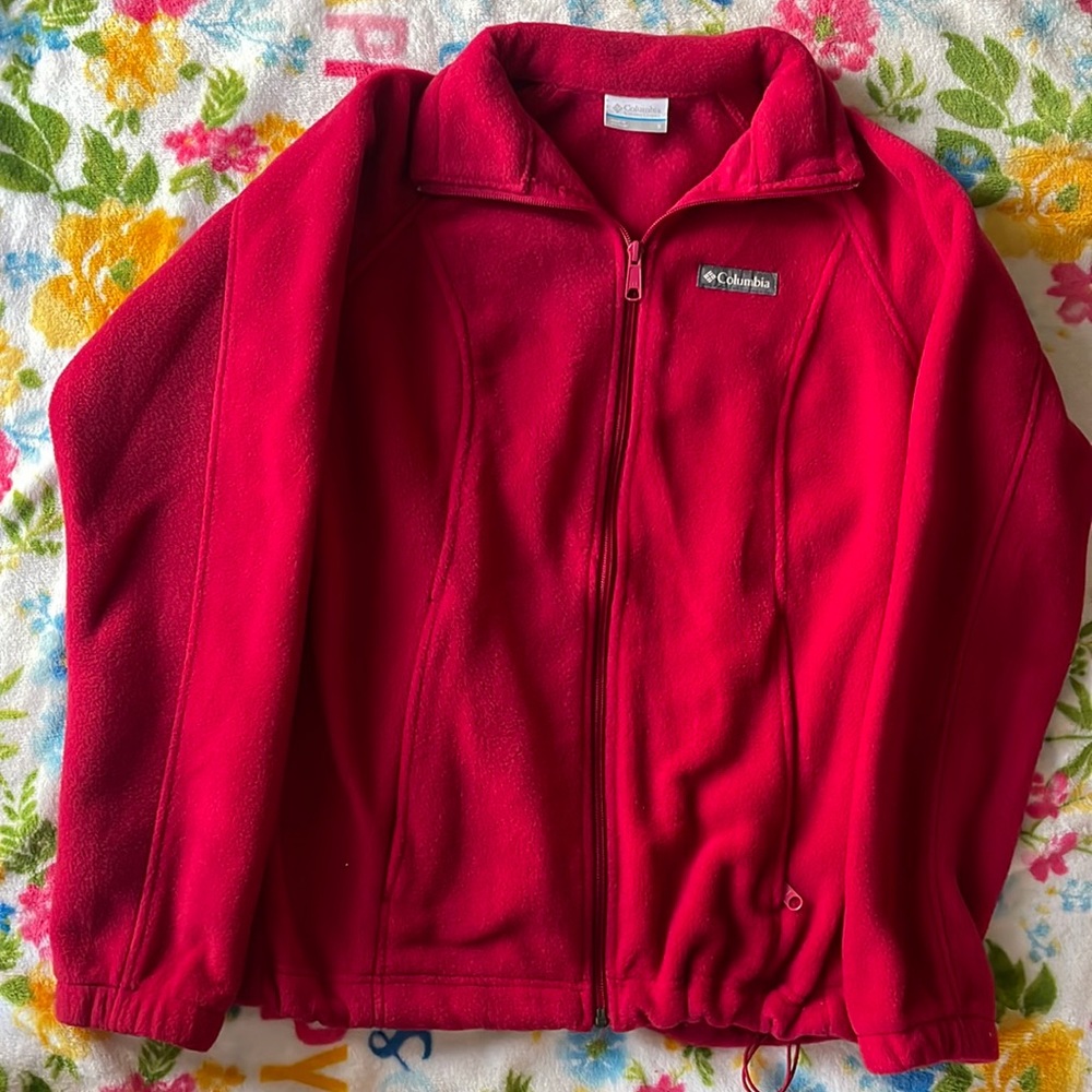 Women’s Columbia Magenta Fleece Zip-Up - S